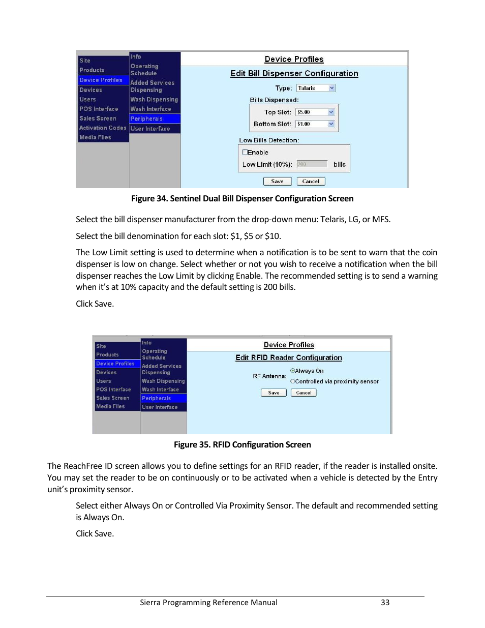 Figure 35. rfid configuration screen | Unitec Sierra Management System User Manual | Page 43 / 112