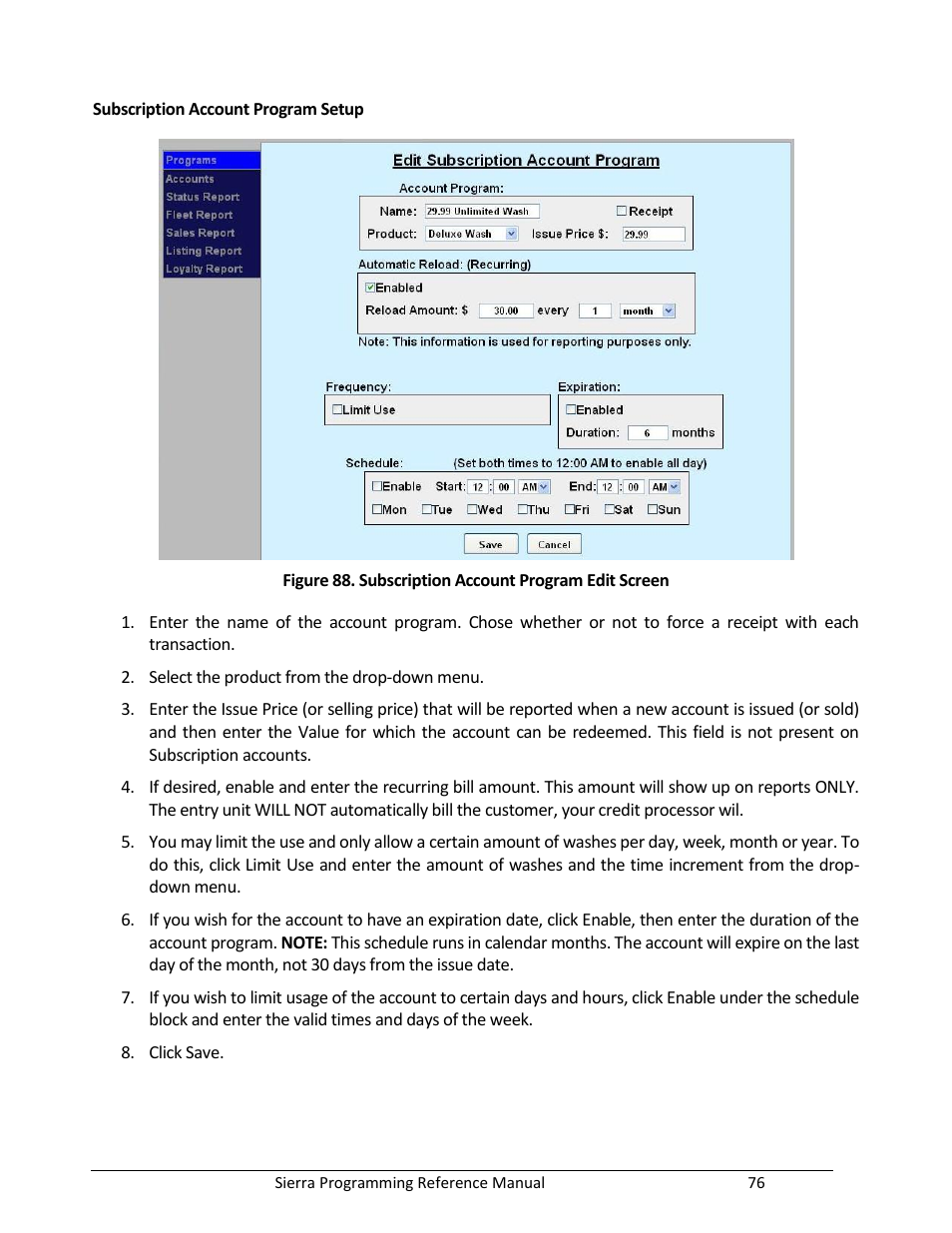 Unitec Sierra Management System User Manual | Page 86 / 112