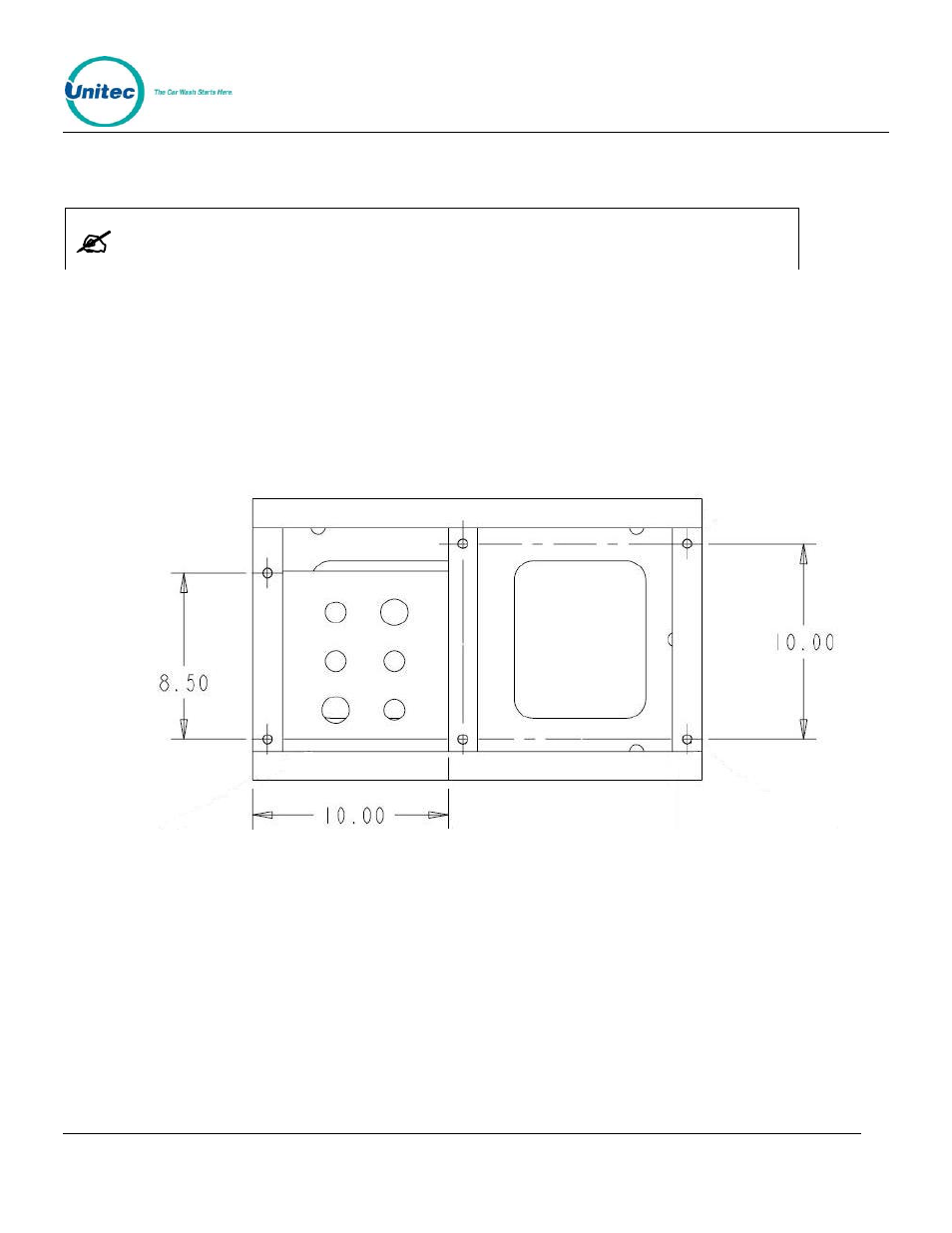 Base installation, Figure 4. top plate of base frame, 3 base installation | Unitec Sentine Installation Manual User Manual | Page 12 / 31