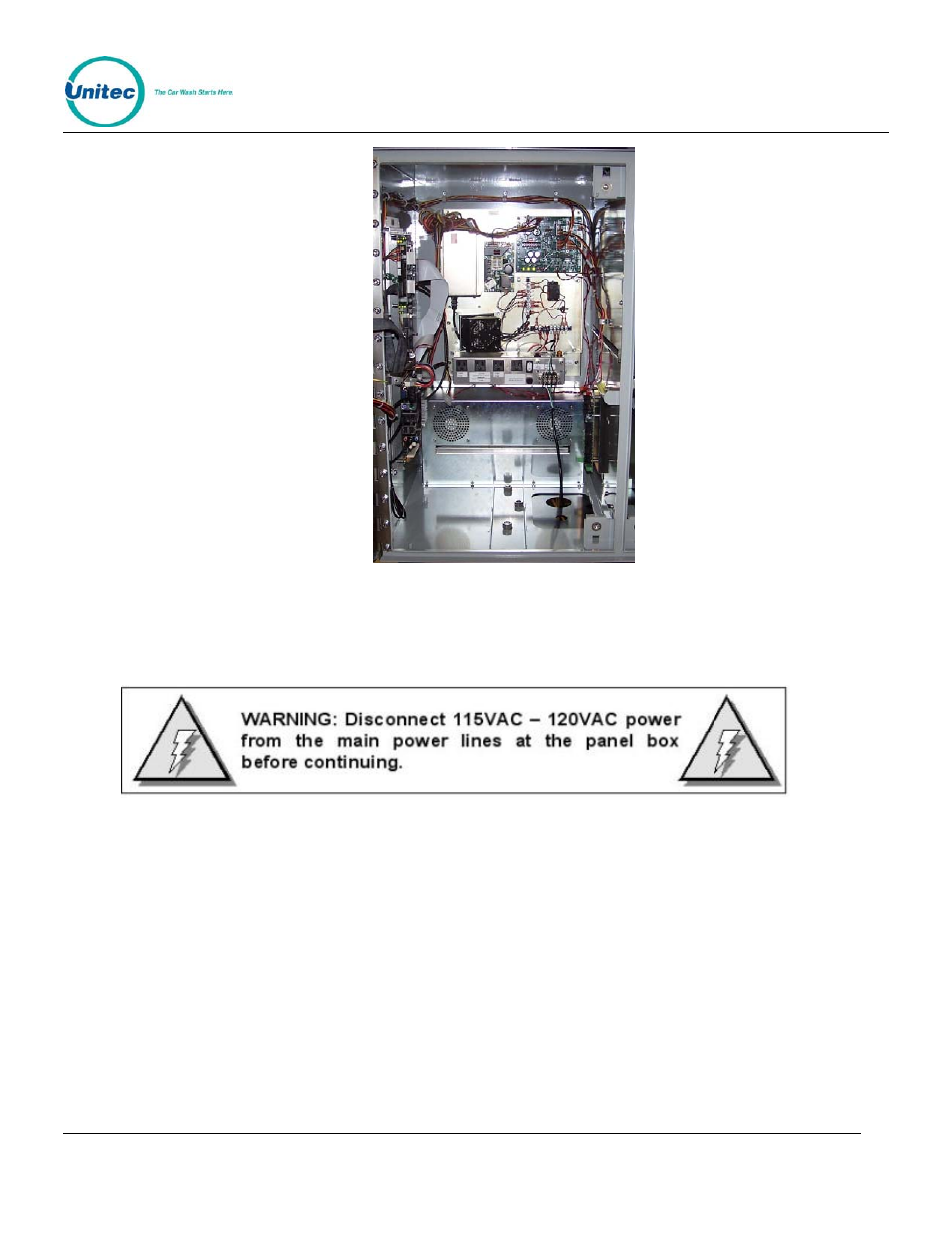 4 connecting power, Connecting power, Figure 6. sentinel interior | Unitec Sentine Installation Manual User Manual | Page 15 / 31