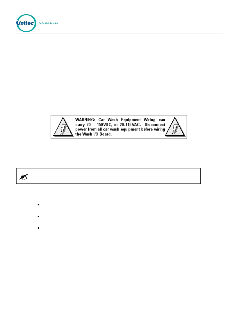 6 wash control wiring, 1 overview, 2 wiring the wash relay interface | 1 preparation, Wash control wiring, Overview, Wiring the wash relay interface | Unitec Sentine Installation Manual User Manual | Page 17 / 31