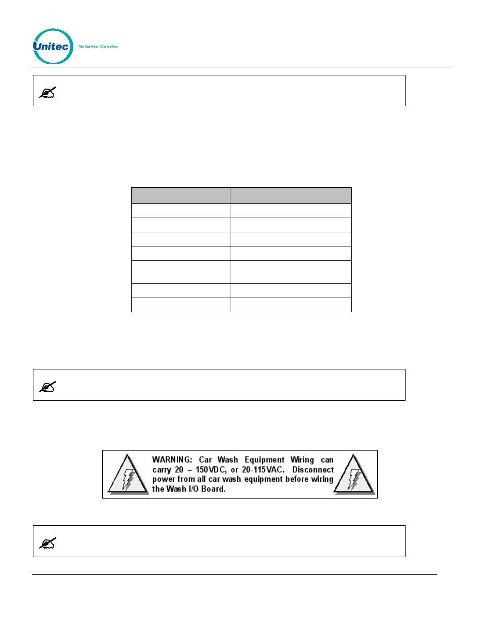 3 wiring the wash-in-use interface, 1 preparation, Wiring the wash-in-use interface | Unitec Sentine Installation Manual User Manual | Page 18 / 31