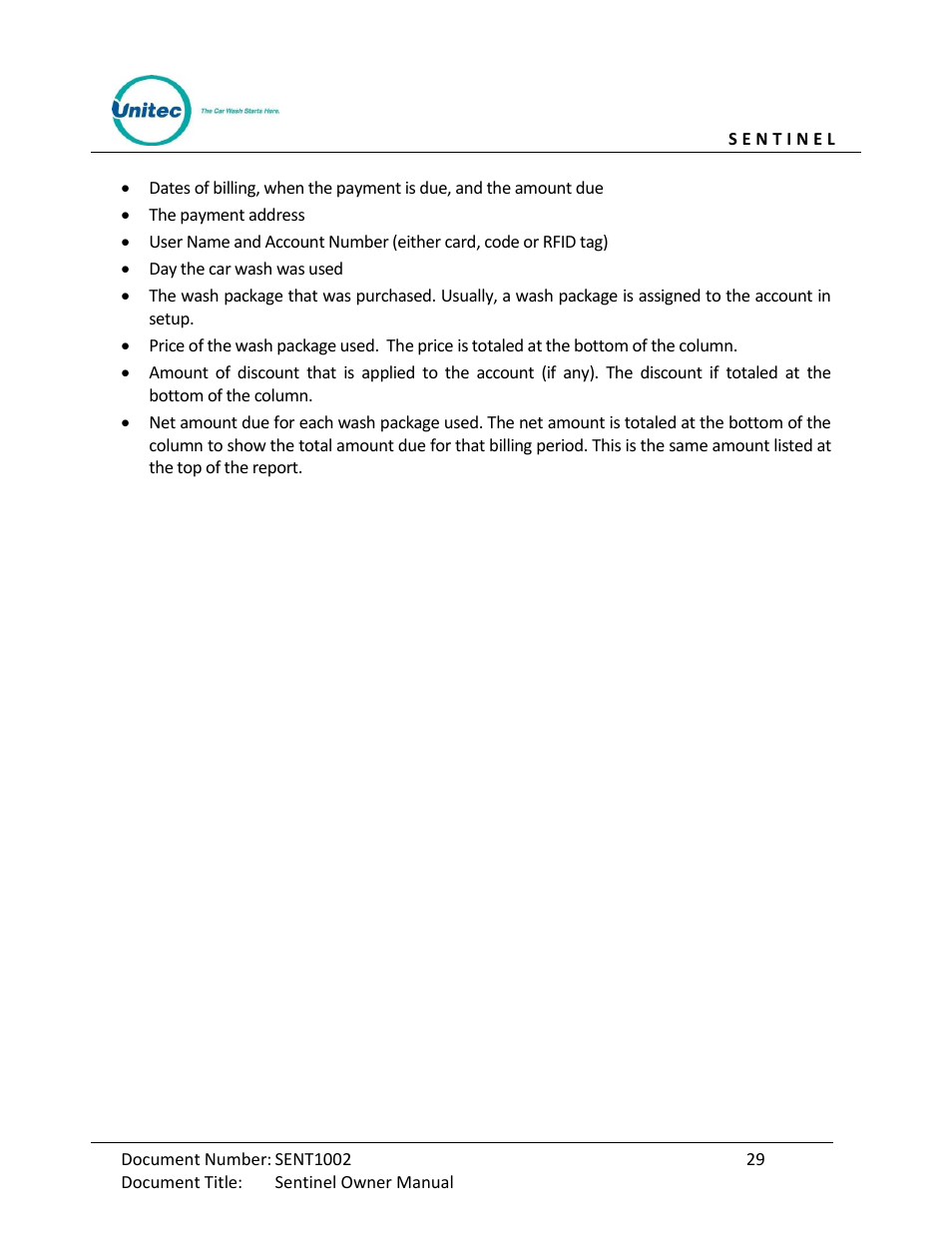 Unitec Sentine Owner’s Manual User Manual | Page 39 / 100