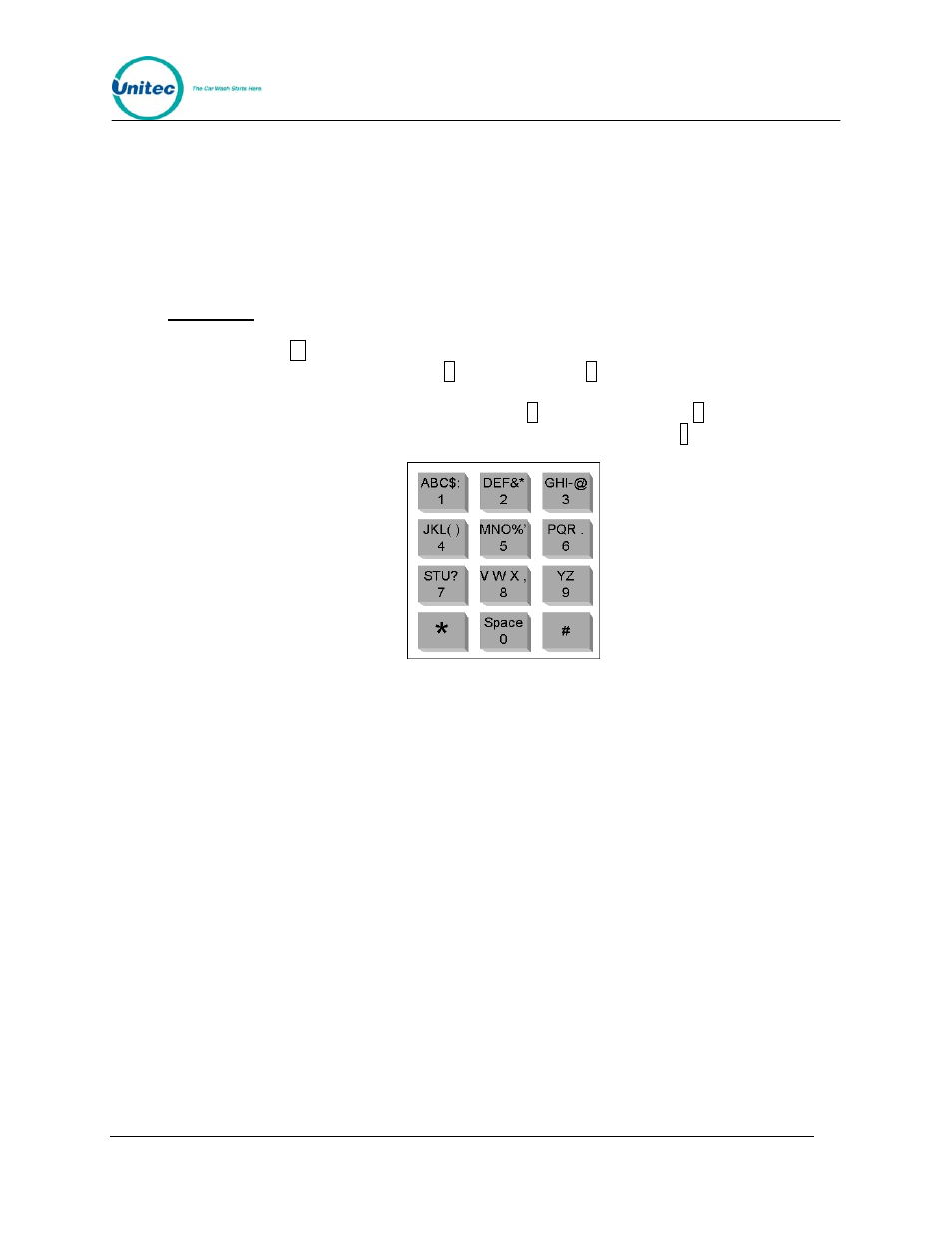 Appendix a, Guide for alternate keypad functions, Figure 18. alternate keypad functions | Appendix a. guide for alternate keypad functions | Unitec Wash Select II POS Installation Manual User Manual | Page 44 / 64