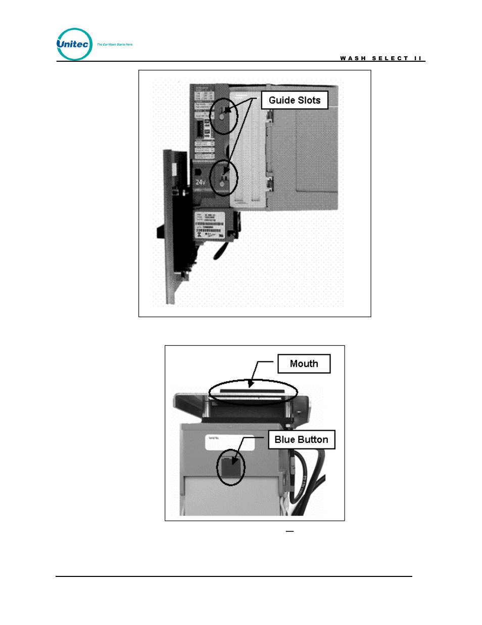 Top view | Unitec Wash Select II POS Owner’s Manual User Manual | Page 118 / 214