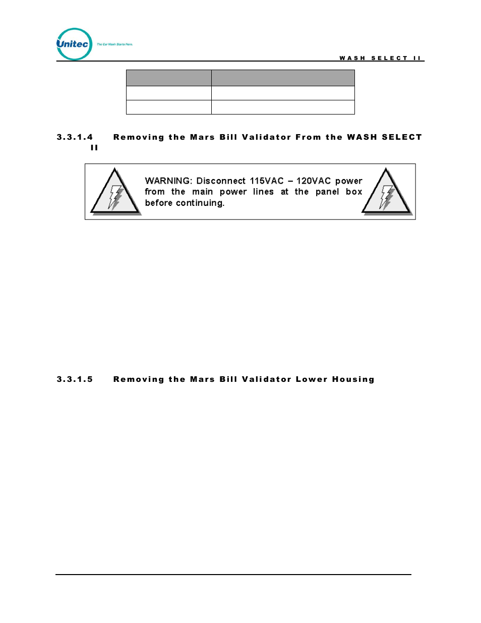 Unitec Wash Select II POS Owner’s Manual User Manual | Page 121 / 214