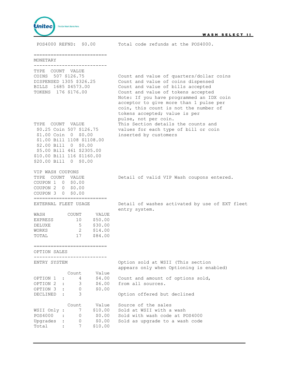 Unitec Wash Select II POS Owner’s Manual User Manual | Page 158 / 214