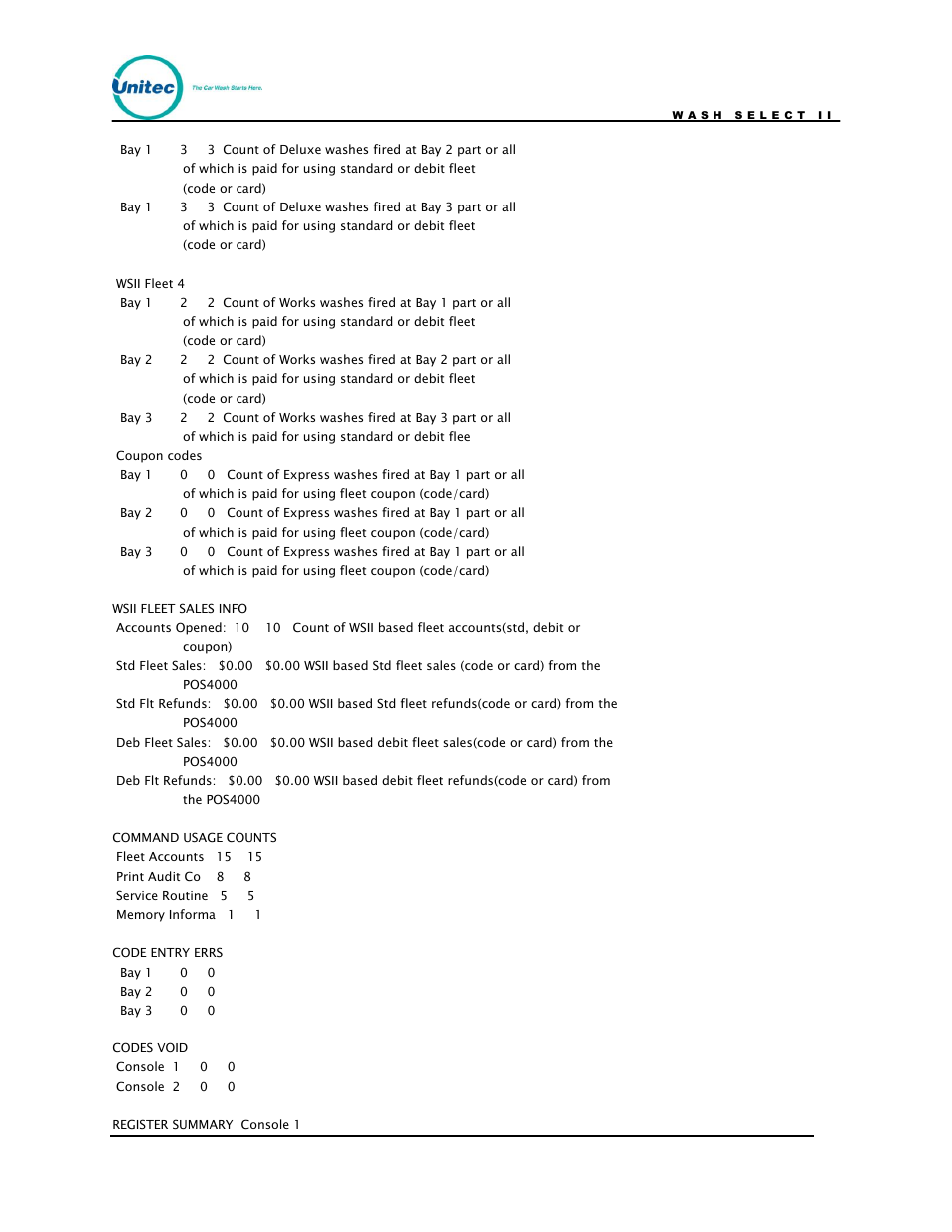 Unitec Wash Select II POS Owner’s Manual User Manual | Page 172 / 214