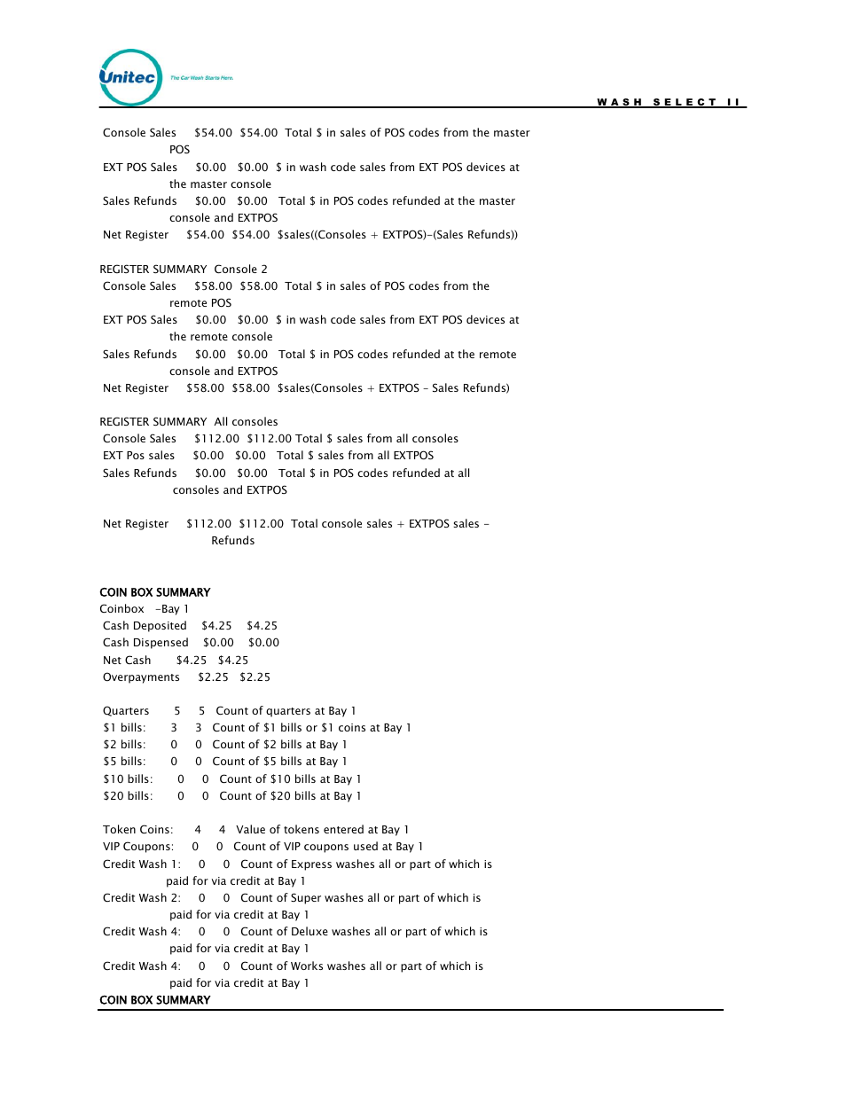 Unitec Wash Select II POS Owner’s Manual User Manual | Page 173 / 214