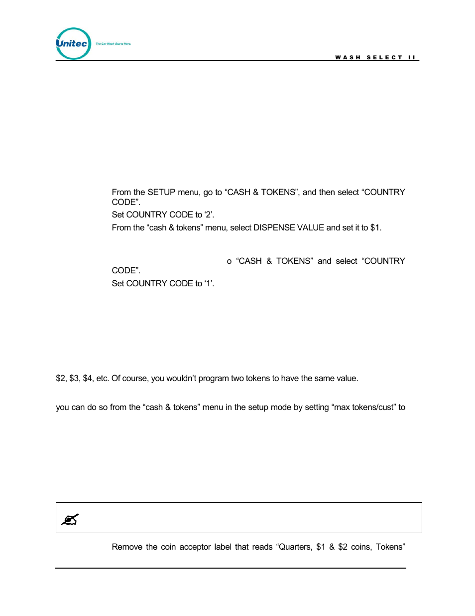 Appendix f, Wash select ii/pos4000 canadian addendum | Unitec Wash Select II POS Owner’s Manual User Manual | Page 197 / 214