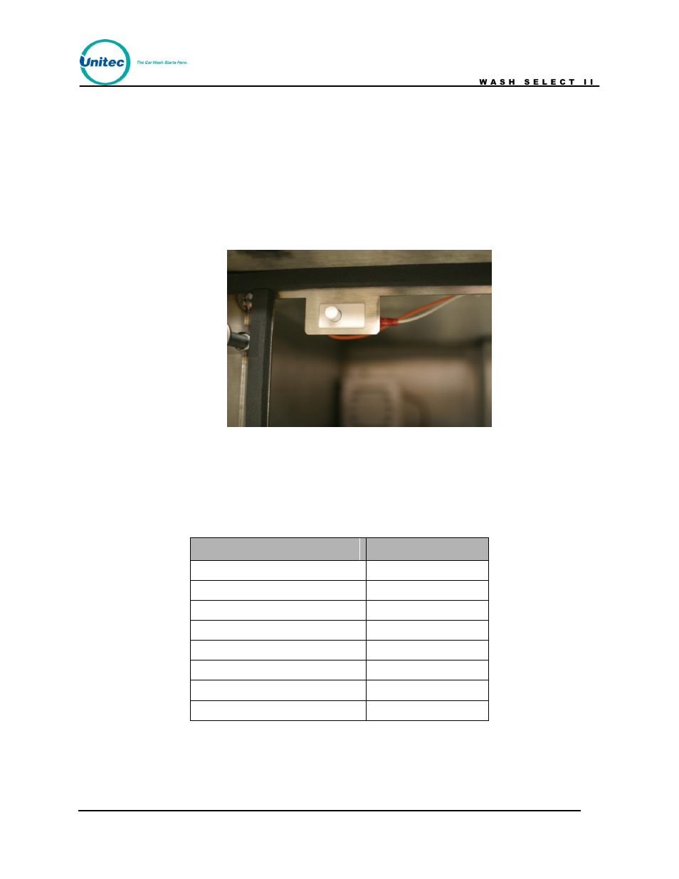 Figure 37. door switch, Table 38. wiring guide, Door switch | Wiring information, Table 38. wiring guide from to | Unitec Wash Select II POS Owner’s Manual User Manual | Page 210 / 214