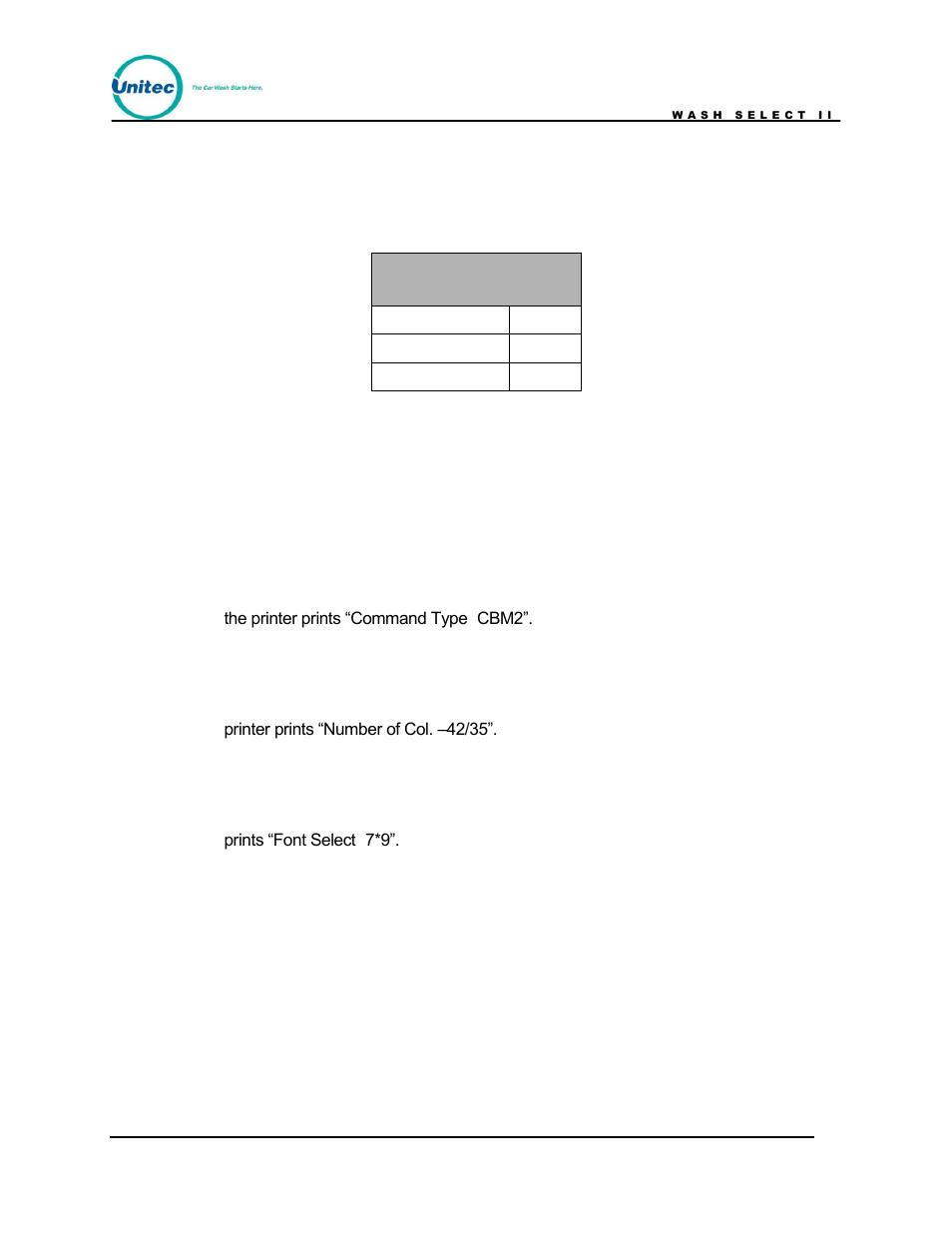 Appendix i, Citizen cd-s500 printer configuration procedures | Unitec Wash Select II POS Owner’s Manual User Manual | Page 213 / 214