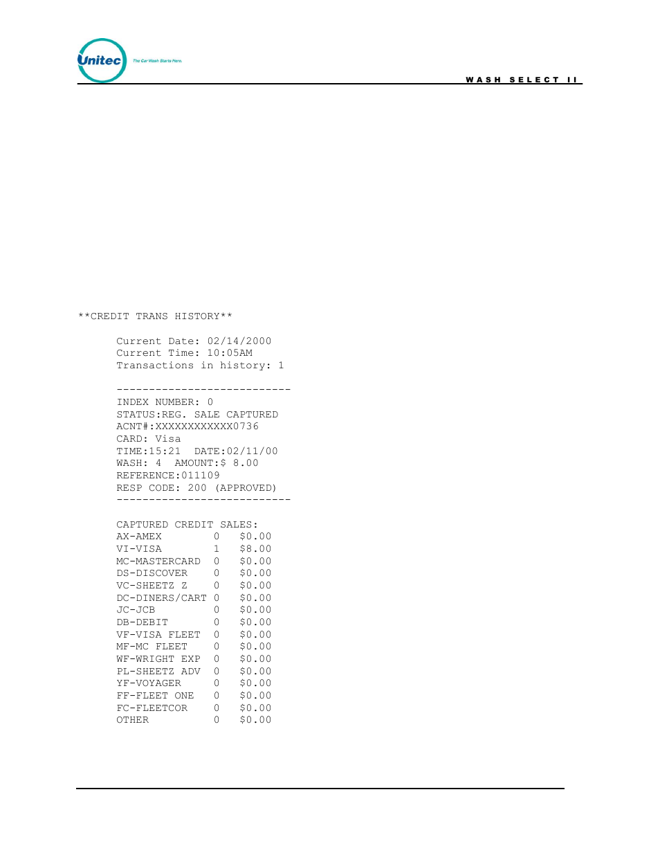 Unitec Wash Select II POS Owner’s Manual User Manual | Page 33 / 214