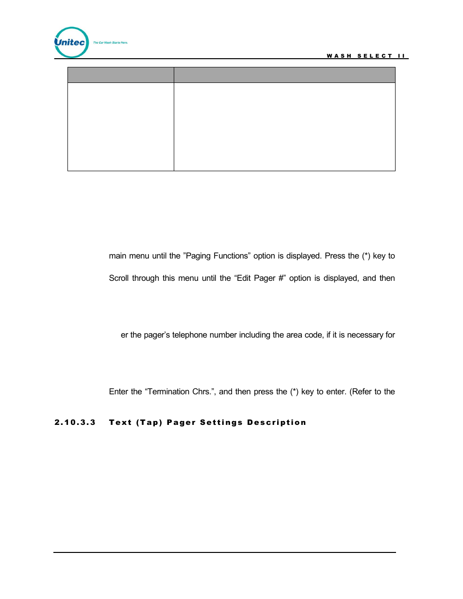 Unitec Wash Select II POS Owner’s Manual User Manual | Page 80 / 214