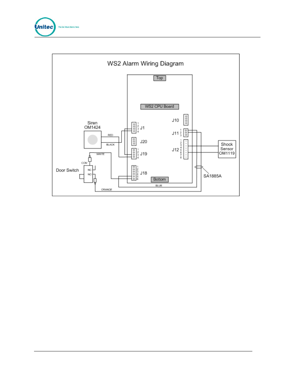 Figure 27. ws2 alarm wiring diagram | Unitec Wash Select II With WashPay Integration Operations Manual User Manual | Page 123 / 125
