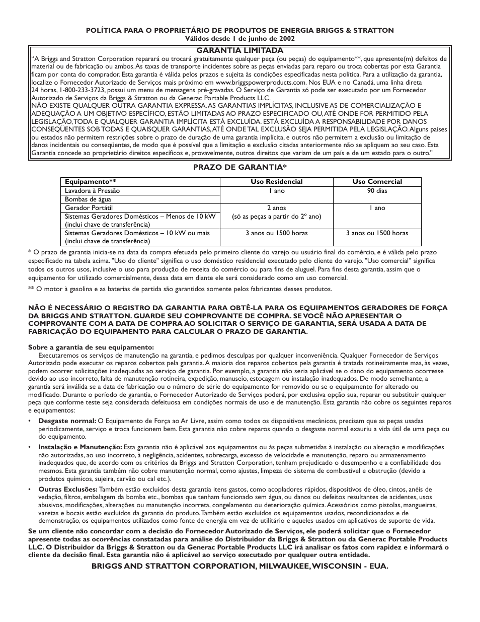 Briggs & Stratton AC GENERATOR bsp5500l User Manual | Page 38 / 40