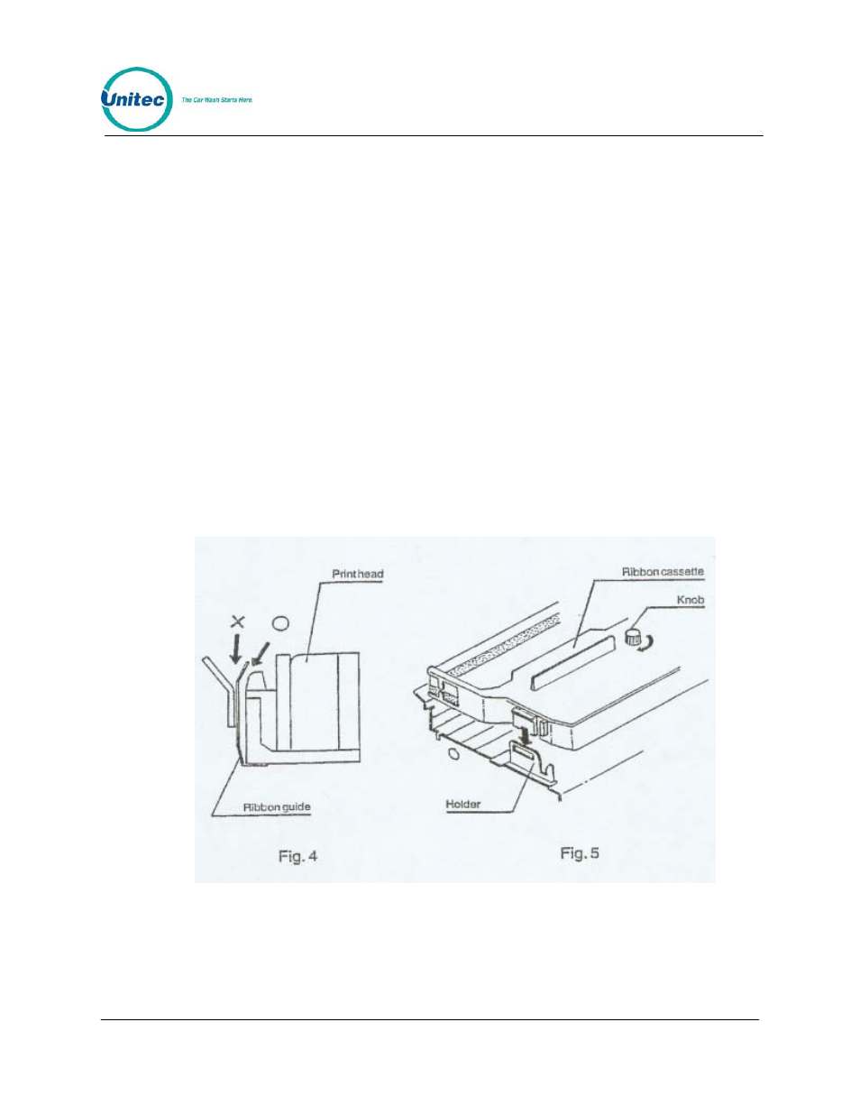 2 ribbon and cassette installation, Ribbon and cassette installation | Unitec POS4000/V2 User Manual | Page 112 / 172
