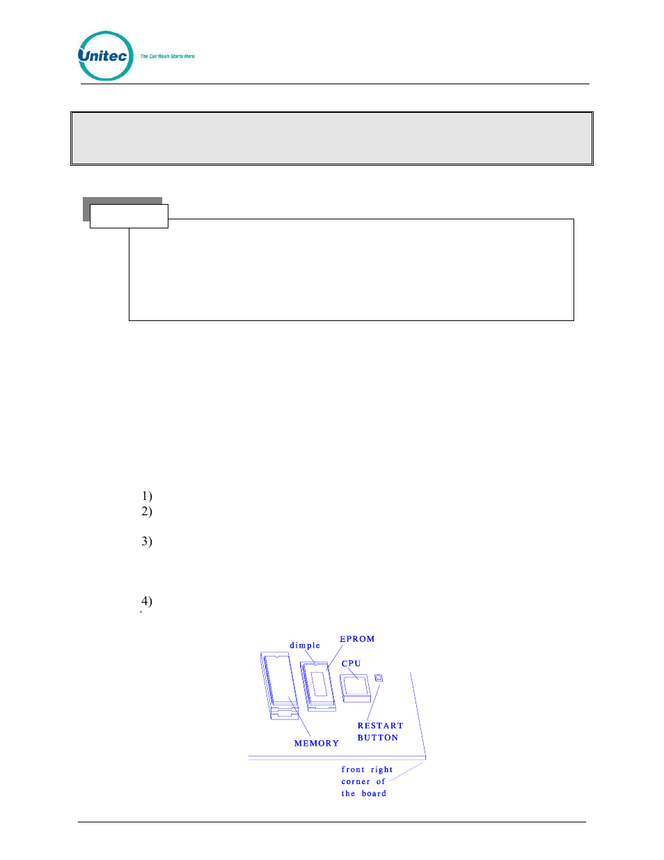 Appendix iix - eprom installation instructions | Unitec POS4000/V2 User Manual | Page 143 / 172