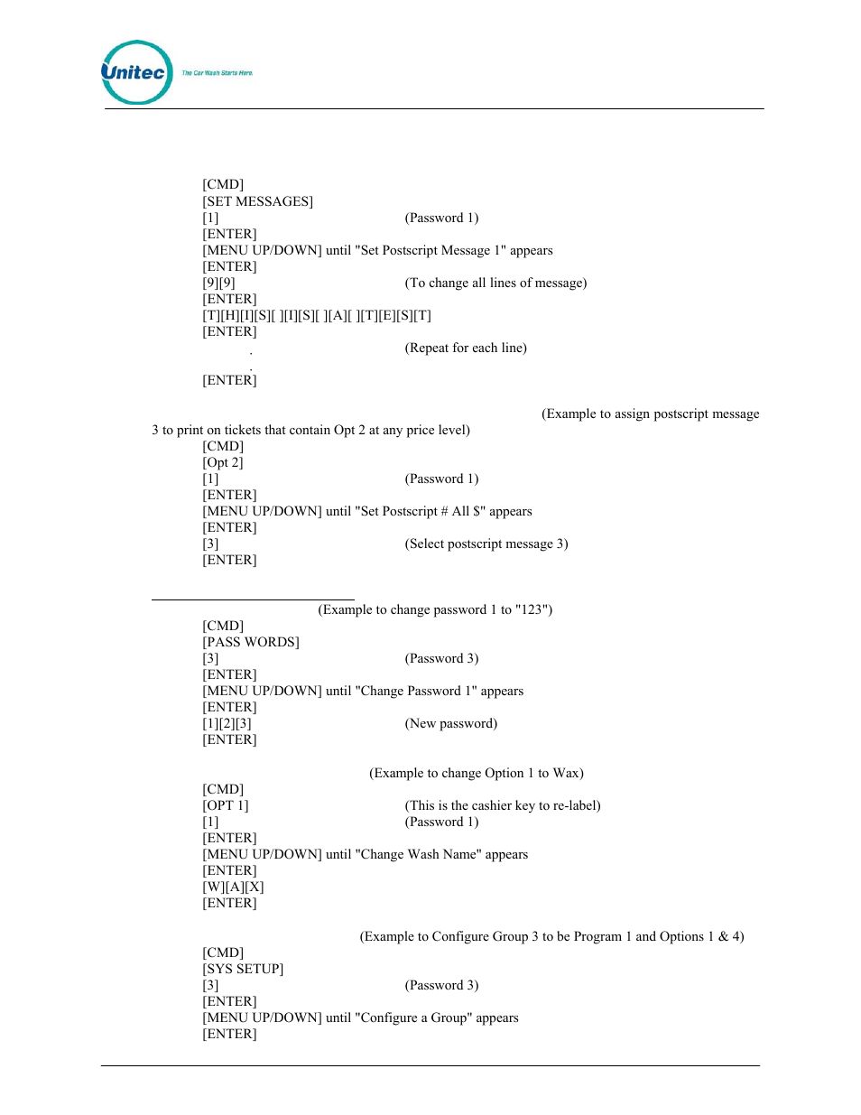 Unitec POS4000/V2 User Manual | Page 170 / 172