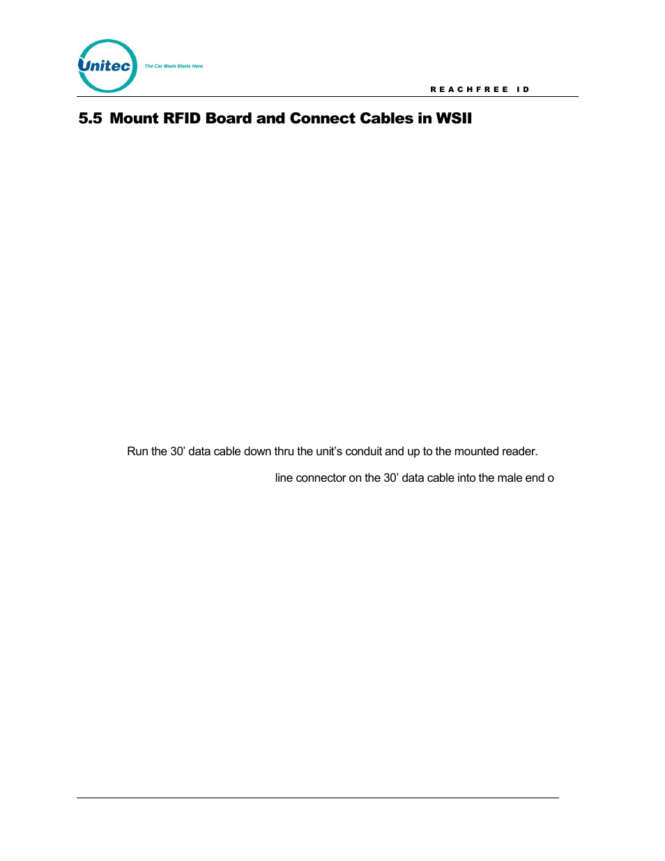 5 mount rfid board and connect cables in wsii | Unitec ReachFree ID for Wash Select II User Manual | Page 14 / 16