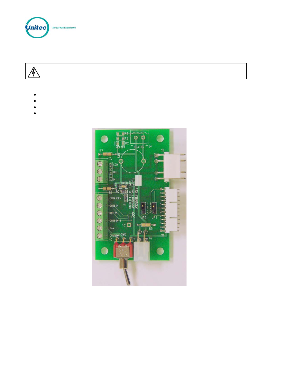 2 wiring connections | Unitec WashPay Card Terminal Retrofit User Manual | Page 2 / 6