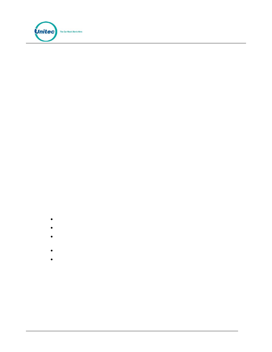 3 equipment interface, 4 user interface set-up, 4 receipt printer setup | 5 download devices, 6 user management, Equipment interface, User interface set-up, Receipt printer setup, Download devices, User management | Unitec WashPay User Manual | Page 12 / 46
