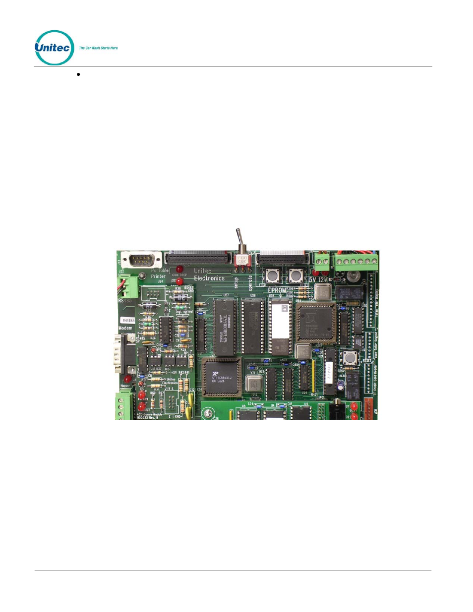 Wash select ii settings, Figure 10. wash select ii cpu board | Unitec CAME Wiring User Manual | Page 16 / 24