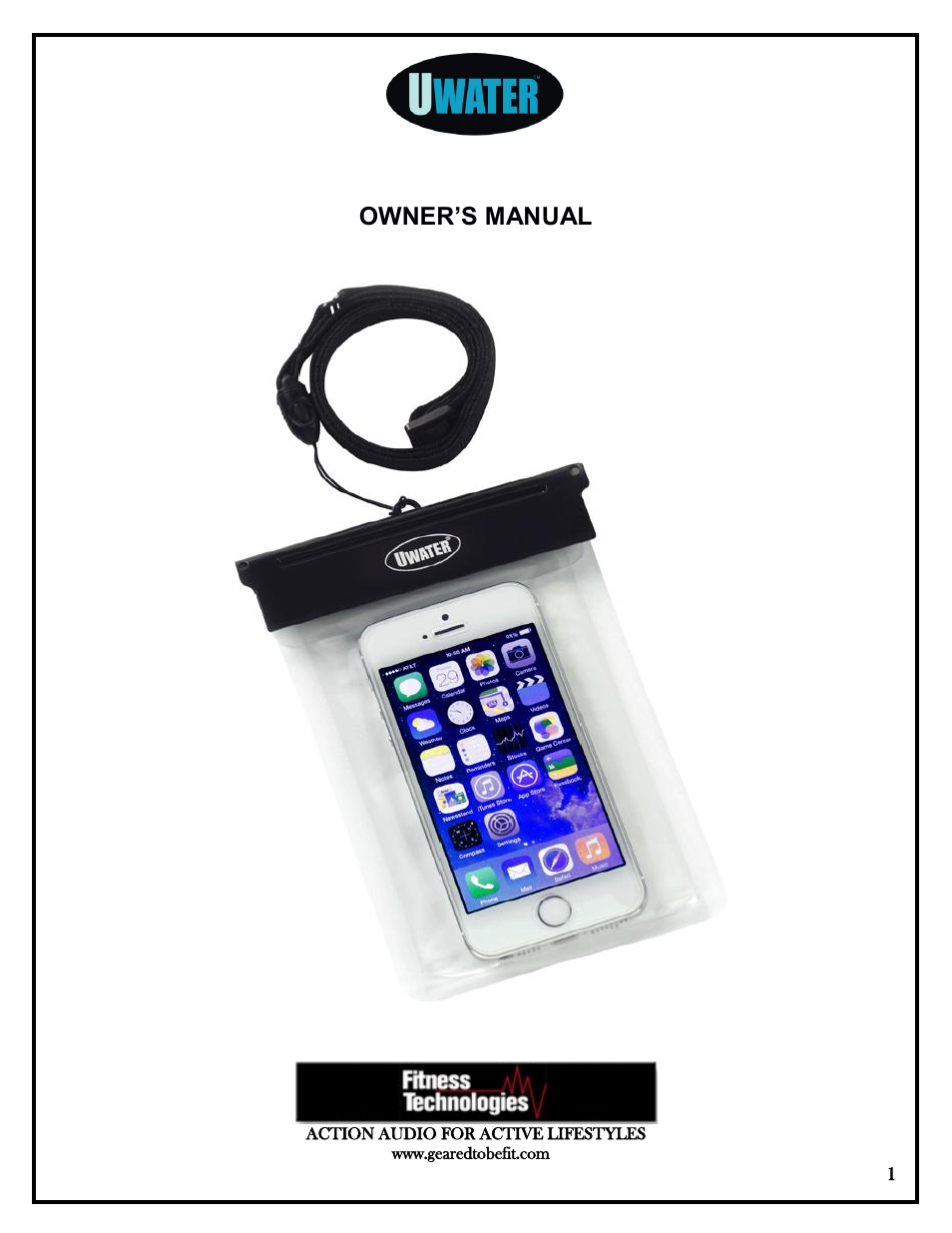 UWater Soft Cases User Manual | 4 pages