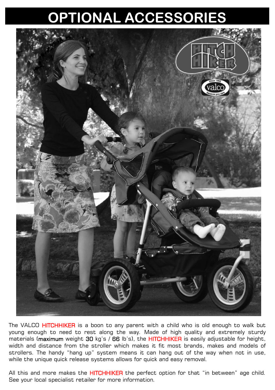 Optional accessories | Valco Baby Tri-mode EX User Manual | Page 7 / 8