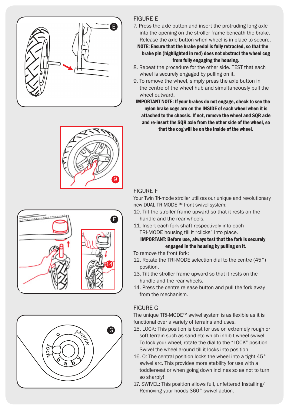 Valco Baby Tri Mode Twin SE User Manual | Page 3 / 8