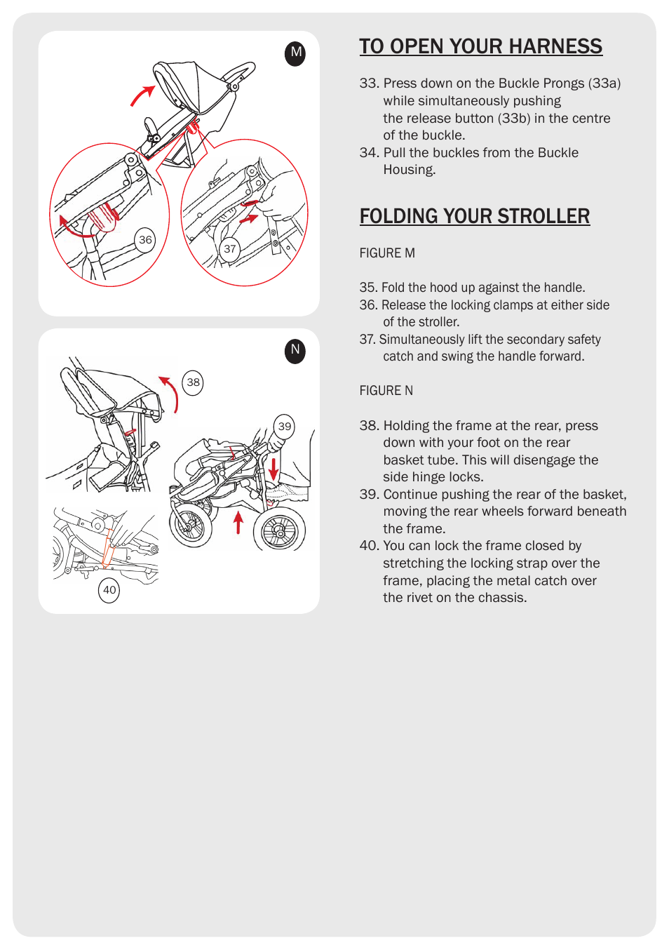 Folding your stroller | Valco Baby Matrix User Manual | Page 6 / 7