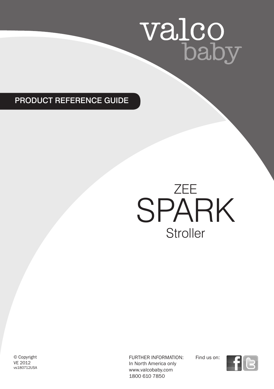 Valco Baby Spark User Manual | 8 pages