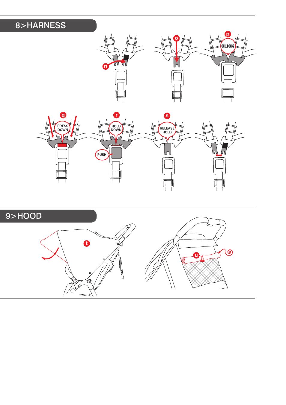 8>harness 9>hood | Valco Baby Snap User Manual | Page 5 / 8