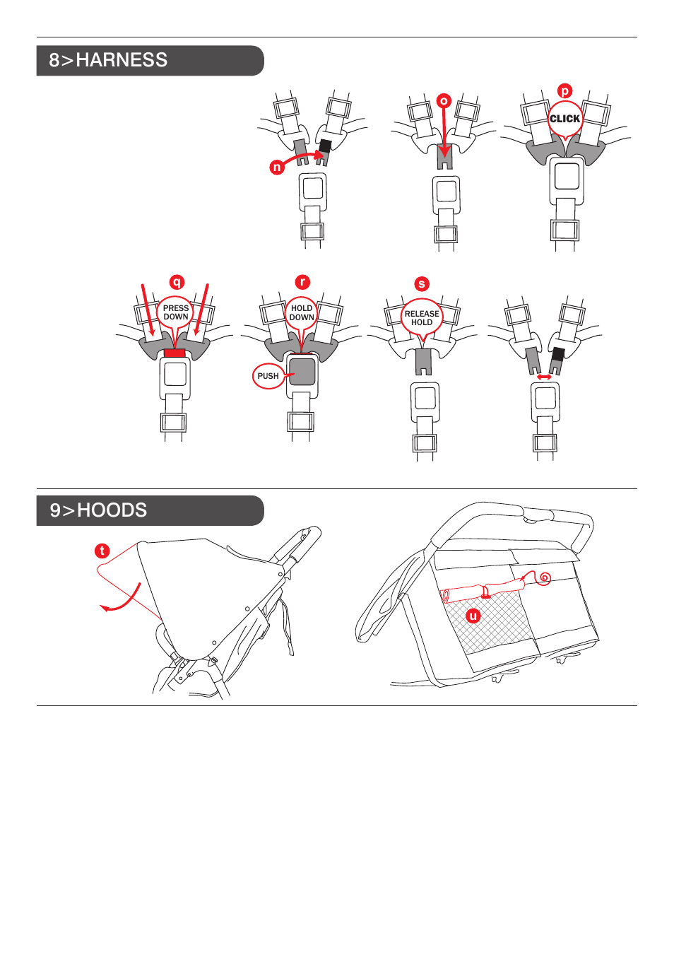 8>harness 9>hoods | Valco Baby Snap Duo User Manual | Page 5 / 8