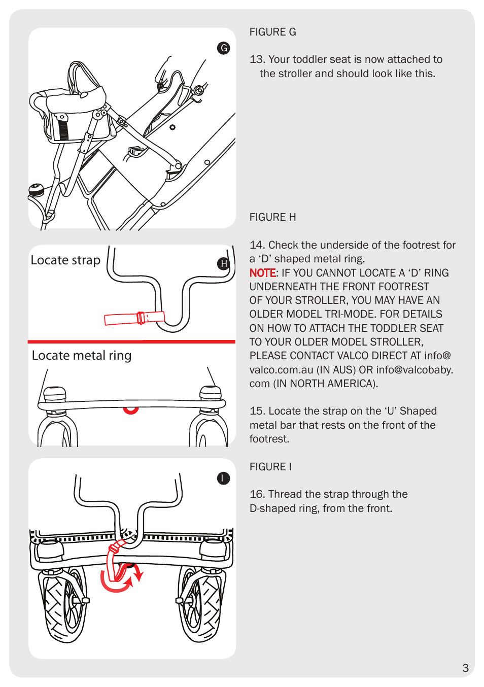 Locate strap locate metal ring | Valco Baby Twin Tri-mode Toddler Seat User Manual | Page 4 / 8