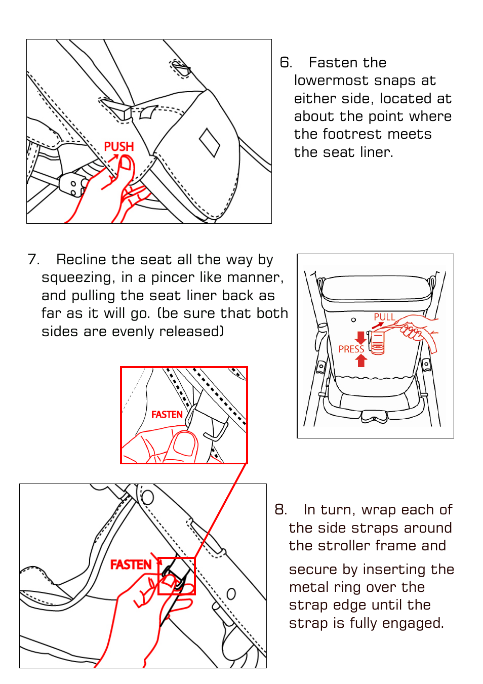 Valco Baby Removing Tri-mode Seat Liner (to install Bassinet) User Manual | Page 3 / 4