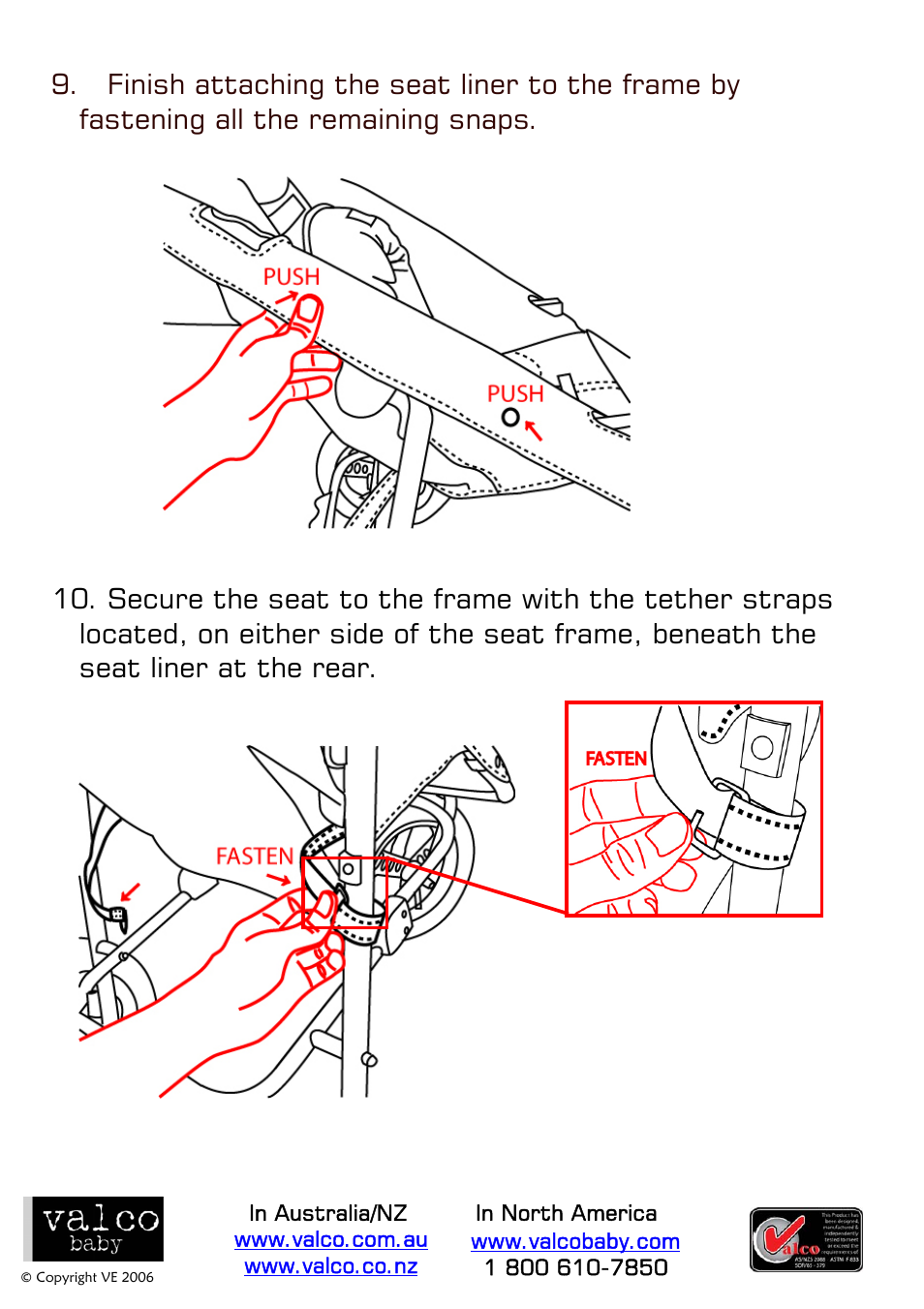 Valco Baby Removing Tri-mode Seat Liner (to install Bassinet) User Manual | Page 4 / 4