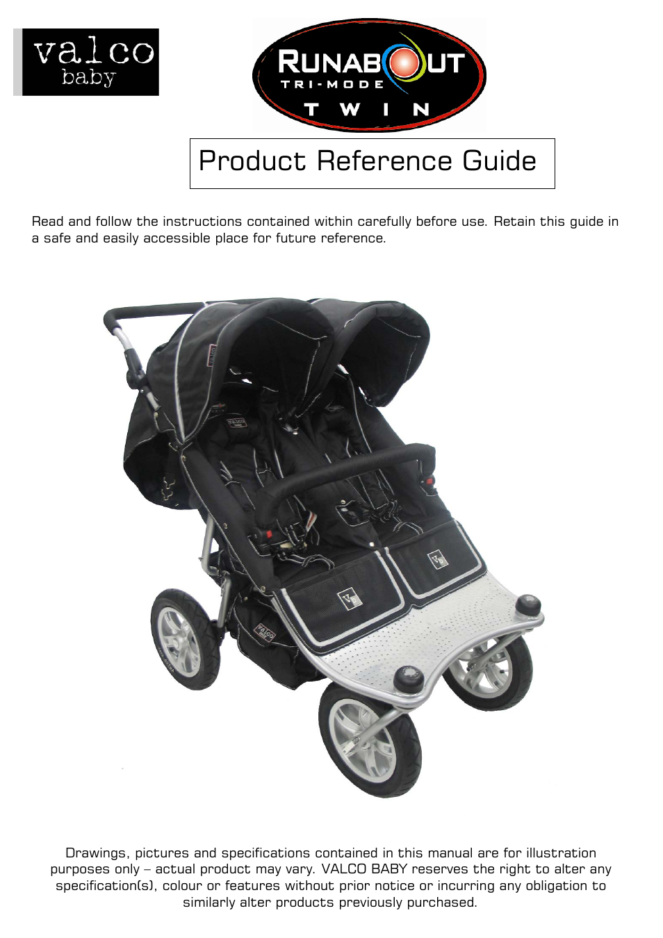 Valco Baby Twin Tri Mode User Manual | 16 pages