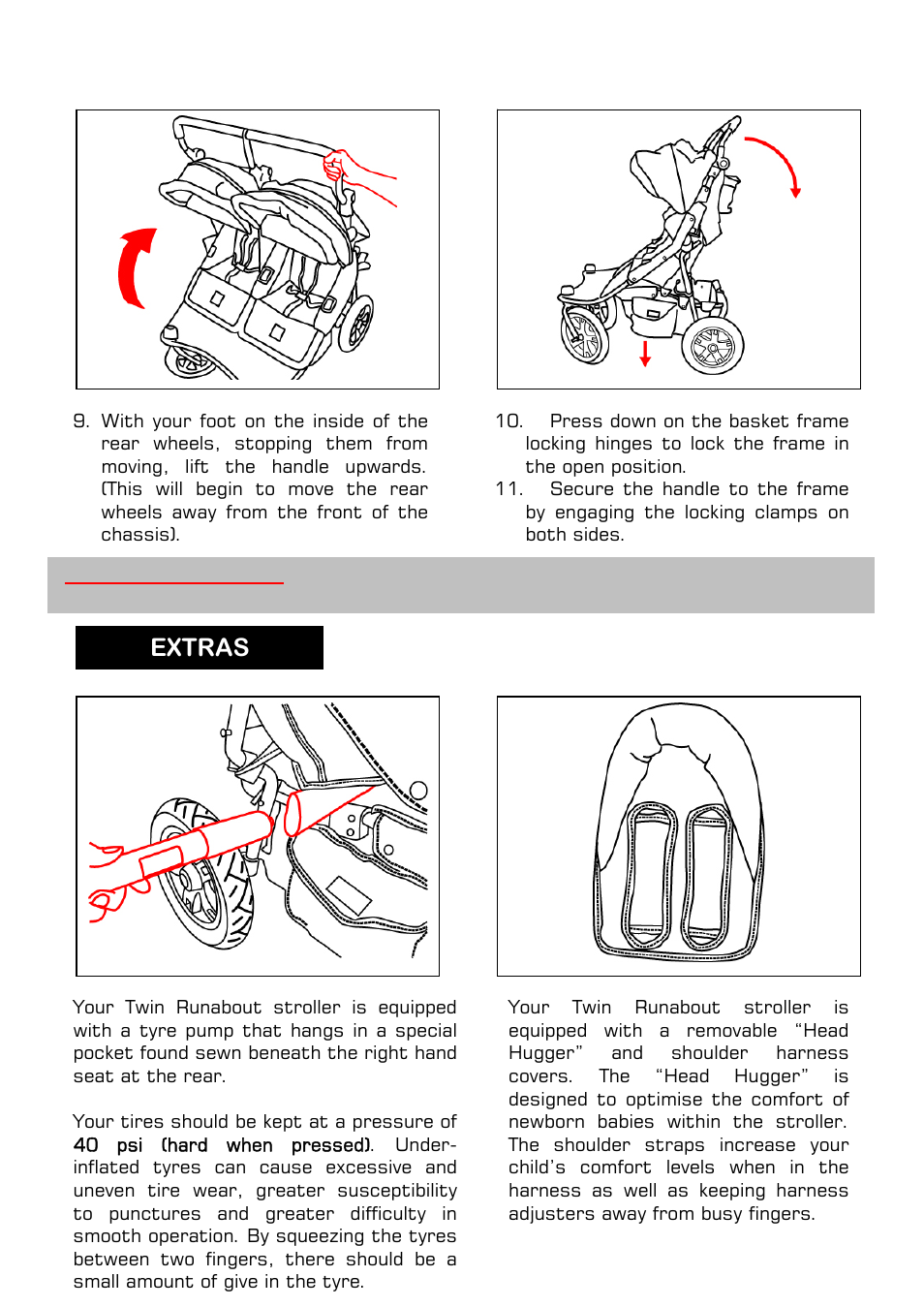 Extras | Valco Baby Twin Tri Mode User Manual | Page 11 / 16