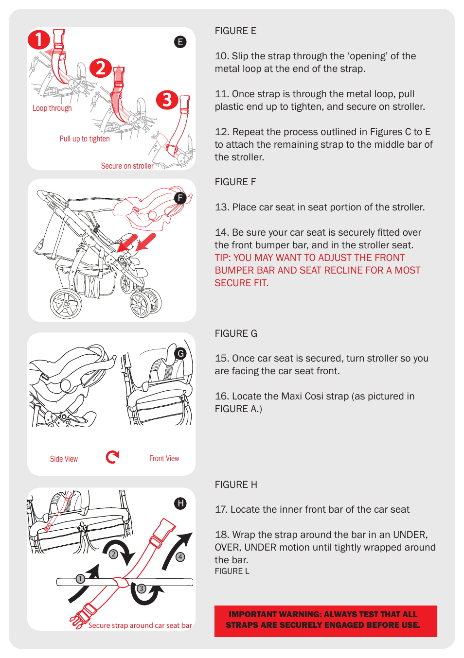 Valco Baby Twin Latitude Maxi Cosi Car Seat Adaptor User Manual | Page 3 / 4