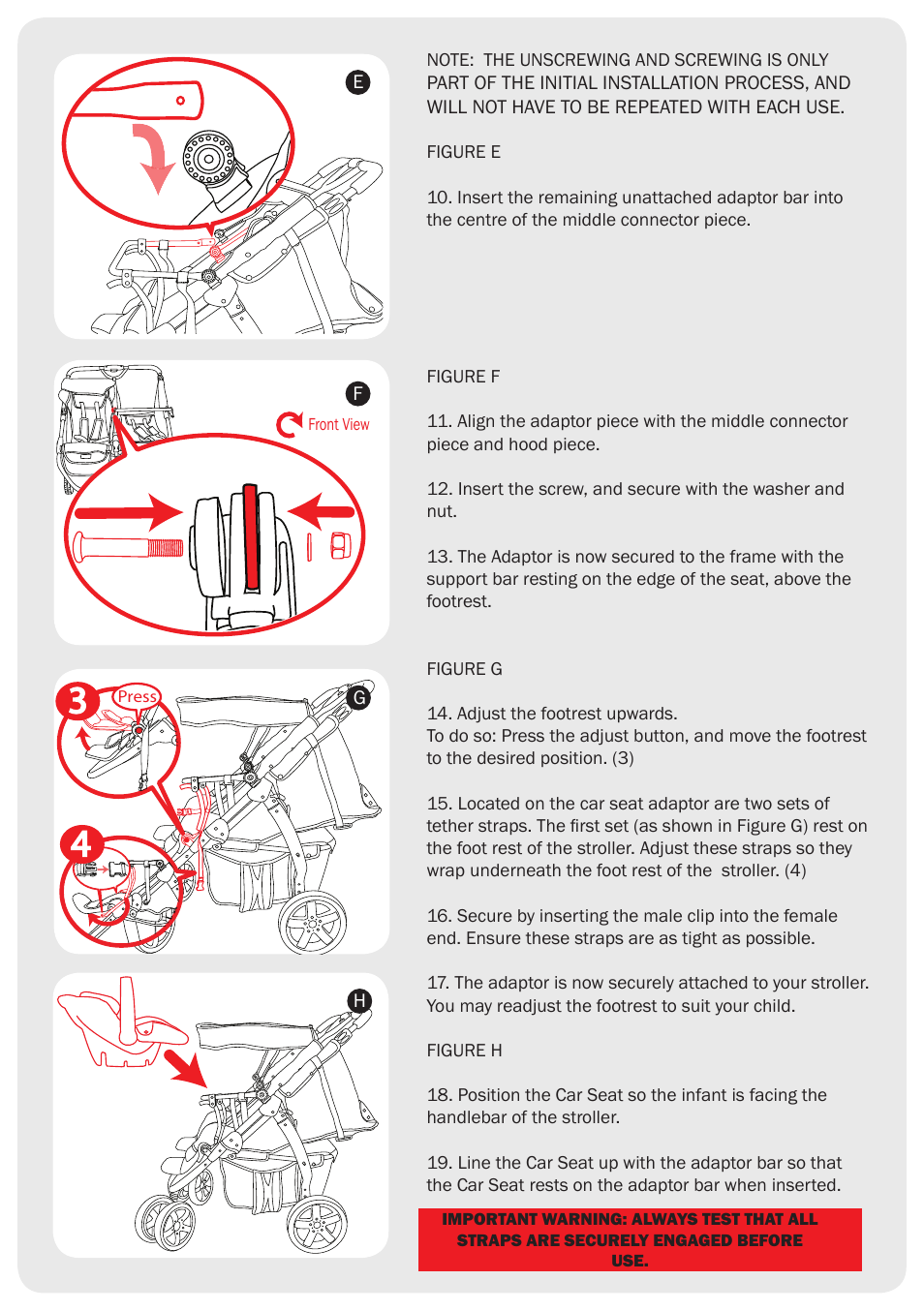 Valco Baby Twin Latitude Peg Perego Adaptor User Manual | Page 3 / 4