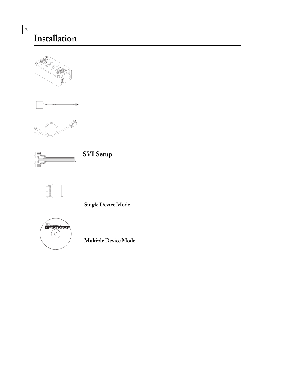 Installation, Svi setup | VICI SVI User Manual | Page 6 / 21