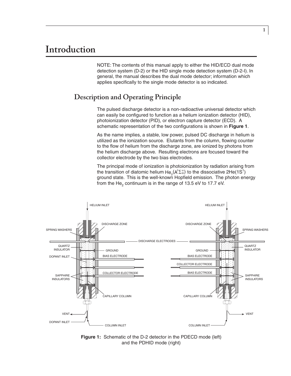 Introduction, Description and operating principle | VICI D-2-I User Manual | Page 5 / 37