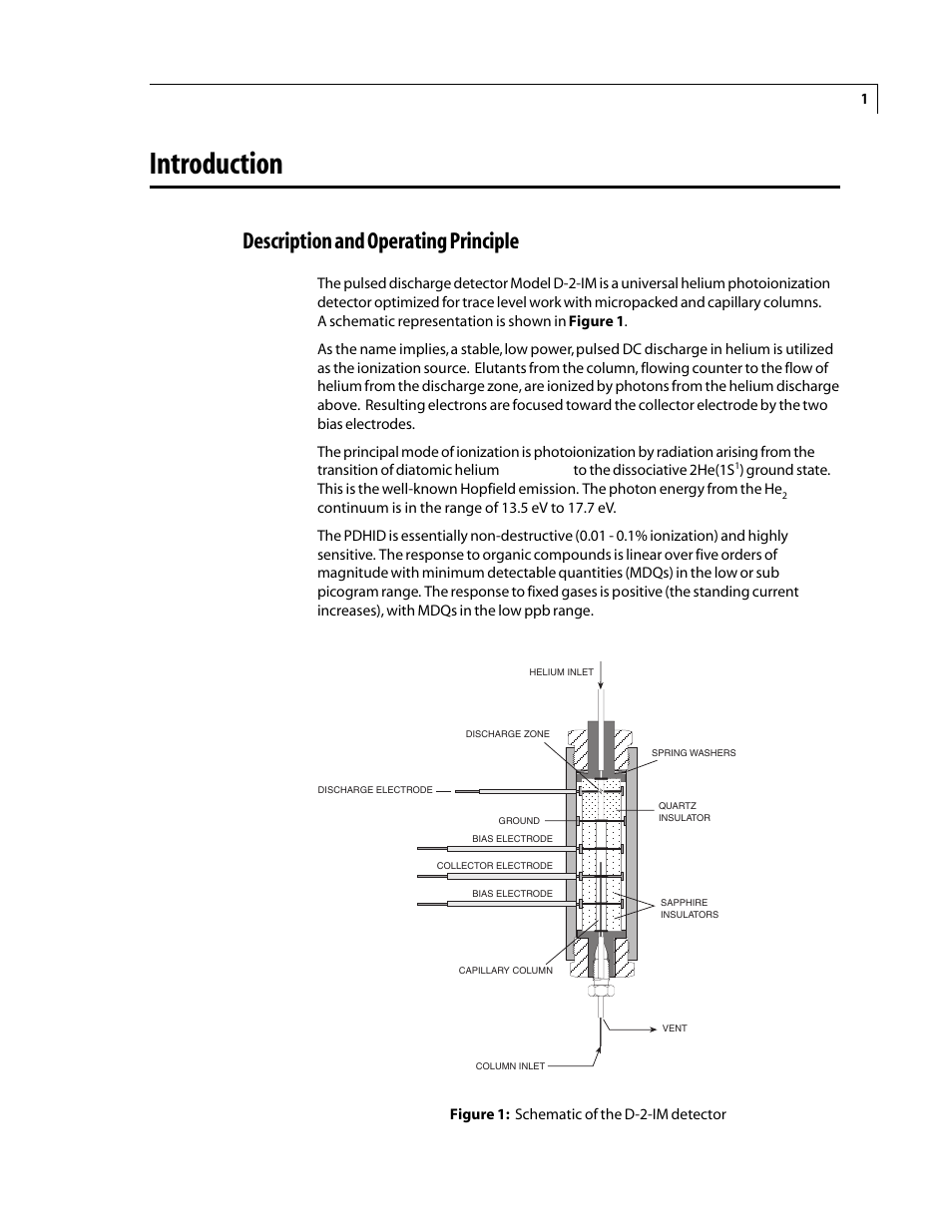 Introduction, Description and operating principle | VICI D-2-IM User Manual | Page 5 / 23