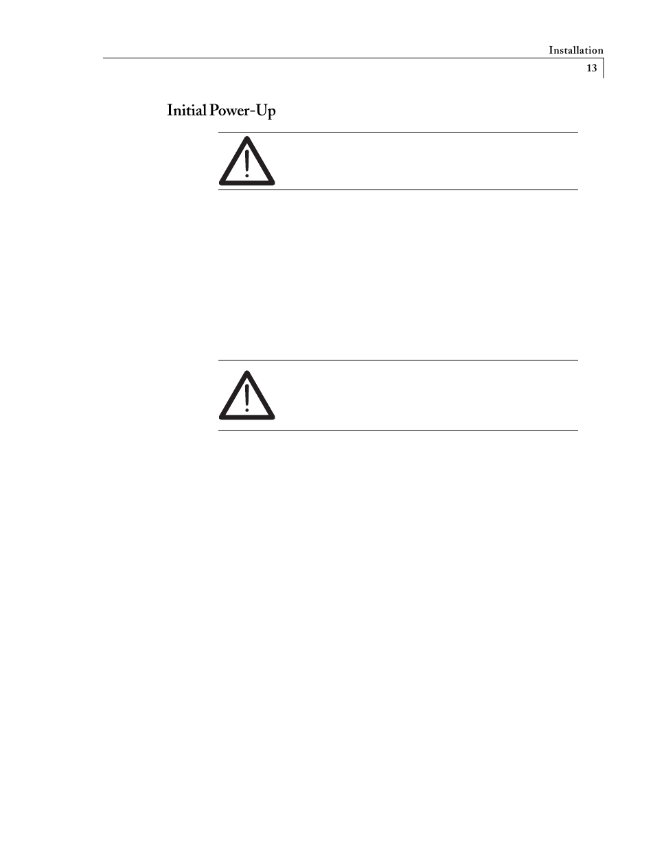 Initial power-up | VICI D-3-I-7890 User Manual | Page 17 / 25
