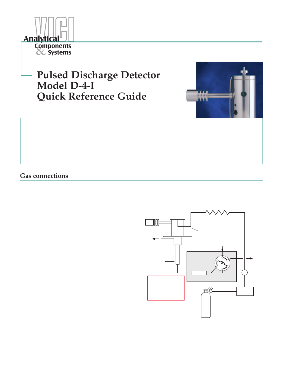 VICI D-4-I Quick Start User Manual | 4 pages