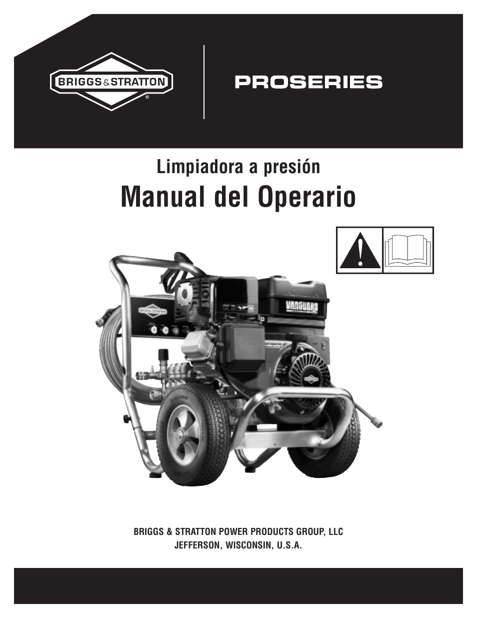 Manual del operario, Limpiadora a presión | Briggs & Stratton 020330-0 User Manual | Page 29 / 60