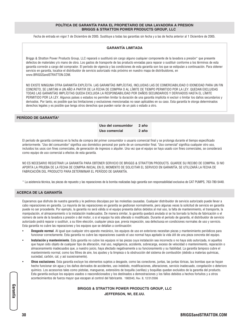 Briggs & Stratton 020330-0 User Manual | Page 58 / 60