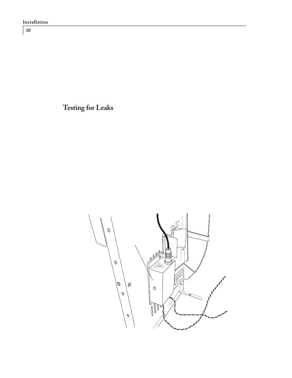 Testing for leaks | VICI D-4-I-VA38-R User Manual | Page 12 / 18