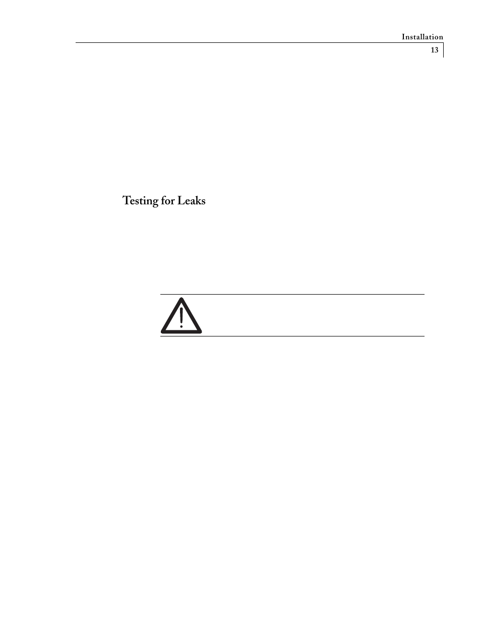 Testing for leaks | VICI D-4-I-SH14-R User Manual | Page 17 / 23